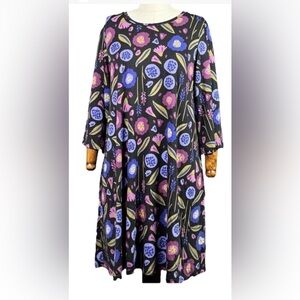 Tuniqu E Gudrun Sjoden Taille XL-XXL - En Lyocell Et Coton, Imprimé Floral - Occasion Très Bon état
